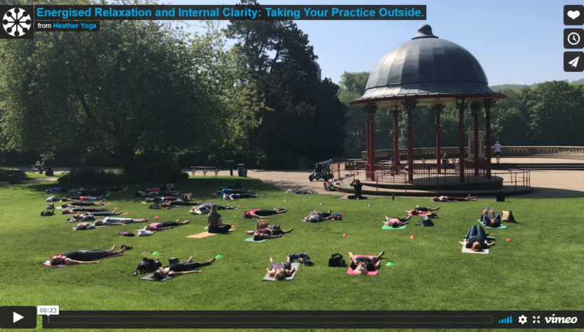 Energised Relaxation and Internal Clarity: Taking Your Practice Outside
